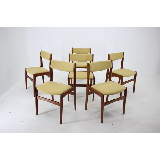 Image 1 of Ensemble de 5 chaises vintage en teck, Danemark 1960