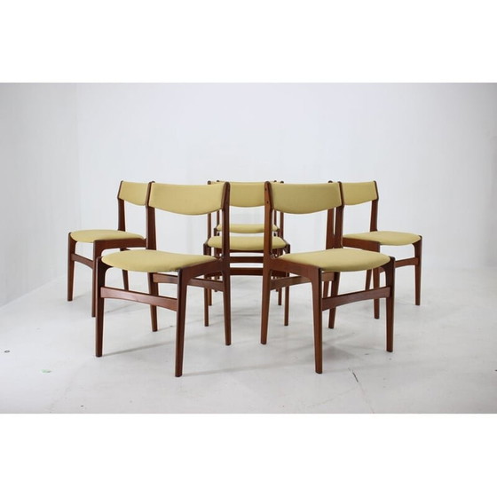 Image 1 of Ensemble de 5 chaises vintage en teck, Danemark 1960