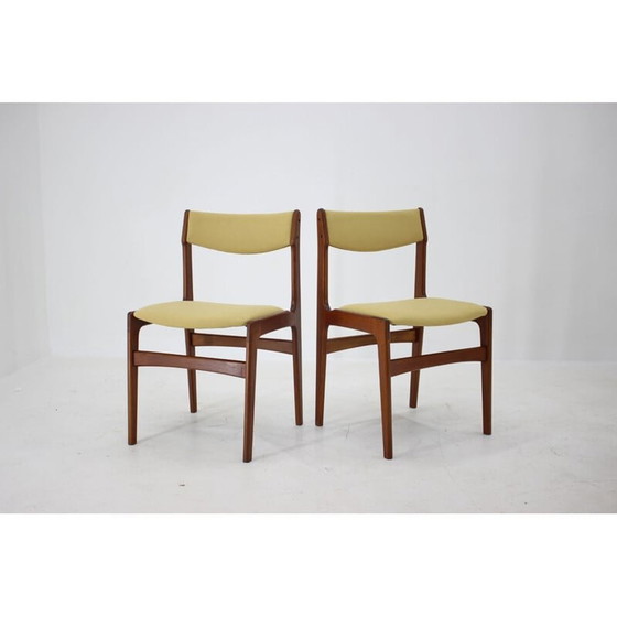 Image 1 of Ensemble de 5 chaises vintage en teck, Danemark 1960