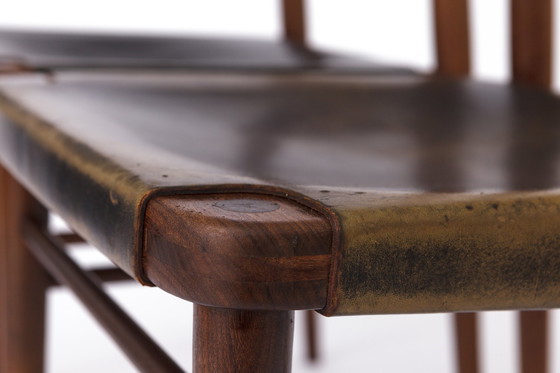 Image 1 of 4 Chaises Vintage par Georg Leowald pour Wilkhahn, Allemagne, 1960S, Teck