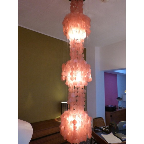 Image 1 of Lustre vintage avec pendentifs, 1970