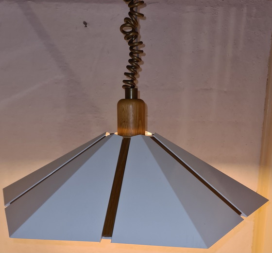 Image 1 of Lampe suspendue design vintage des années 1970.