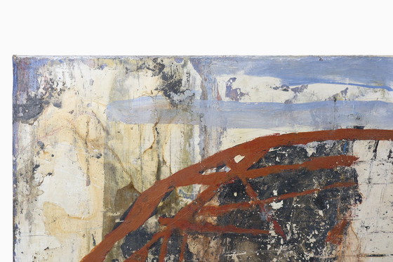 Image 1 of Ensemble de 2 peintures abstraites intitulées "Fyrhat" par l'artiste belge Nico de Guchtenaere