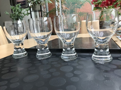 6X verres à vin rouge Kosta Boda