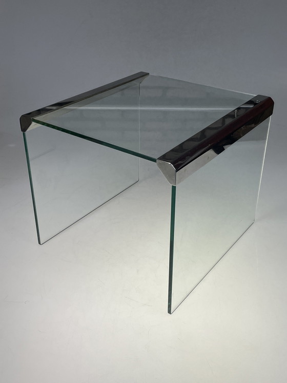 Image 1 of Table d'appoint en verre, Galotti & Radice, Italie, années 1970