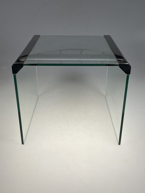 Image 1 of Table d'appoint en verre, Galotti & Radice, Italie, années 1970