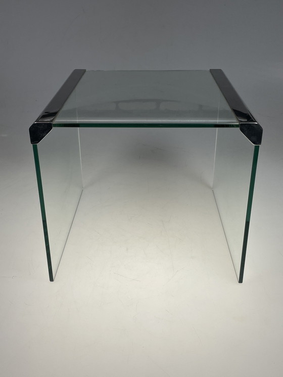 Image 1 of Table d'appoint en verre, Galotti & Radice, Italie, années 1970