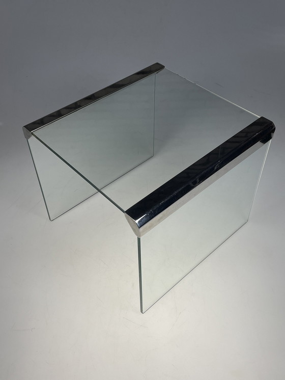 Image 1 of Table d'appoint en verre, Galotti & Radice, Italie, années 1970