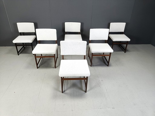 Chaises de salle à manger scandinaves en teck, Mid Century, 1960S