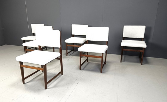 Image 1 of Chaises de salle à manger scandinaves en teck, Mid Century, 1960S