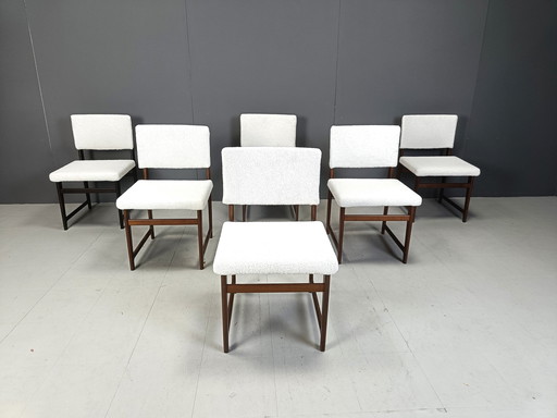 Chaises de salle à manger scandinaves en teck, Mid Century, 1960S