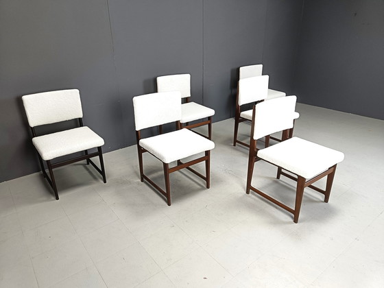 Image 1 of Chaises de salle à manger scandinaves en teck, Mid Century, 1960S