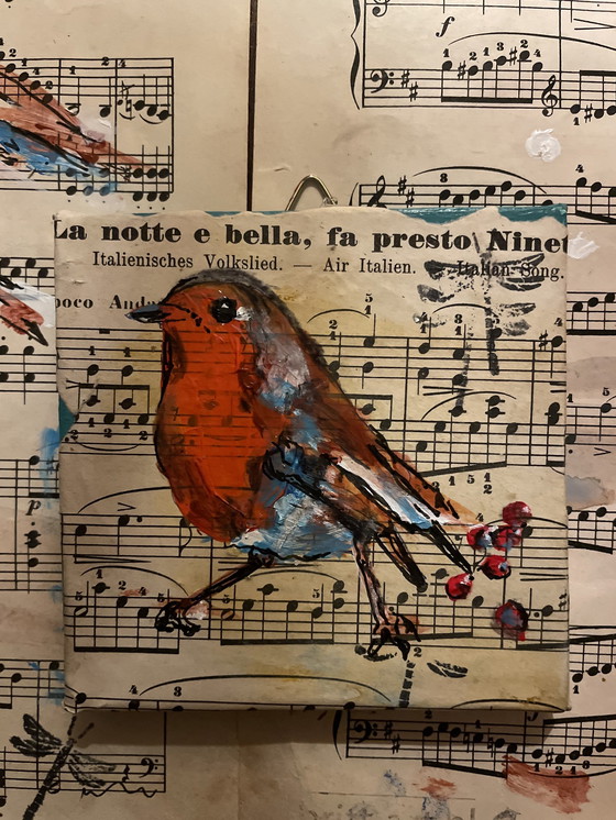 Image 1 of Peinture d'un merle