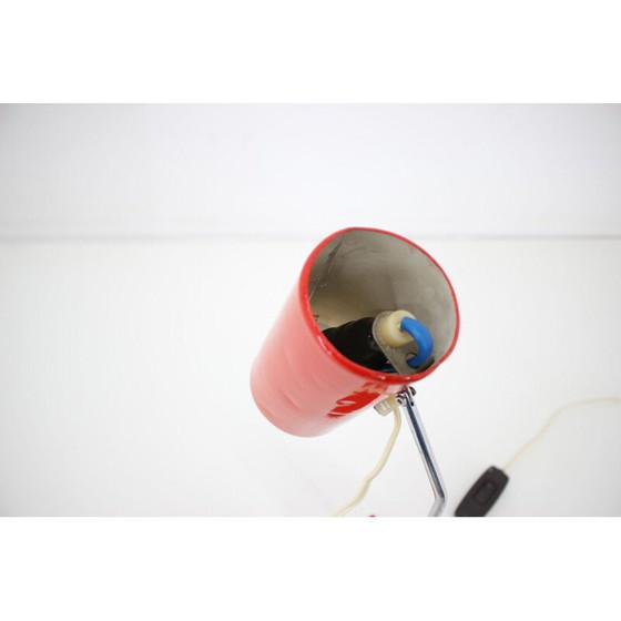 Image 1 of Lampe de table rouge vintage Lidokov, 1960