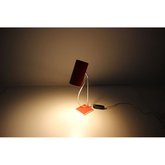 Image 1 of Lampe de table rouge vintage Lidokov, 1960