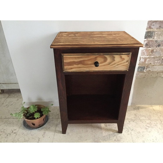 Image 1 of Table de chevet vintage en bois