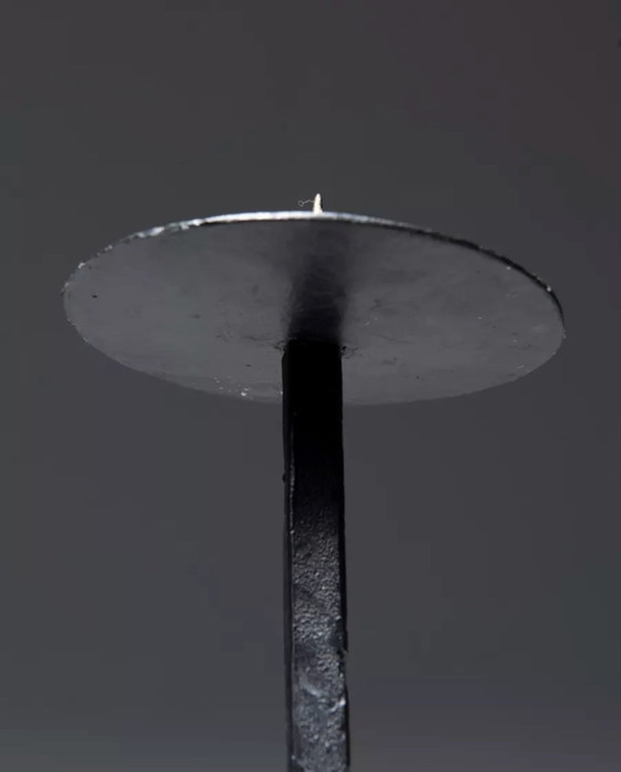 2 bougeoirs brutalistes – Bougeoirs et chandeliers, Cast Iron, Vintage (photo 4 of 11)