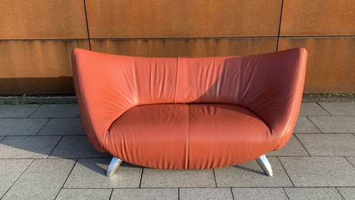 Leolux Design sofa Daynade cuir orange