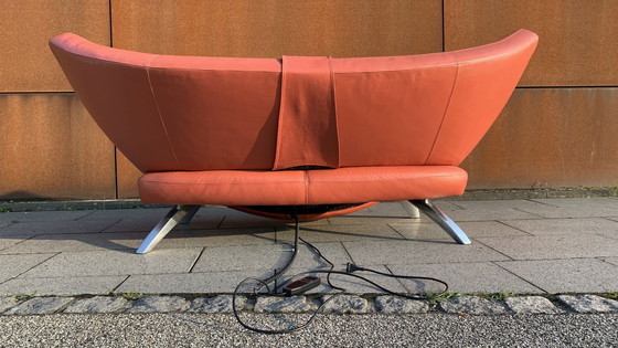 Image 1 of Leolux Design sofa Daynade cuir orange