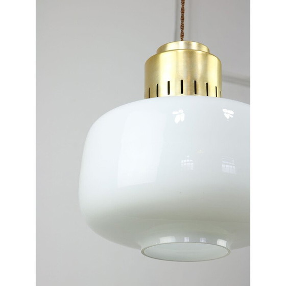 Image 1 of Lampe suspendue en opaline Mid Century