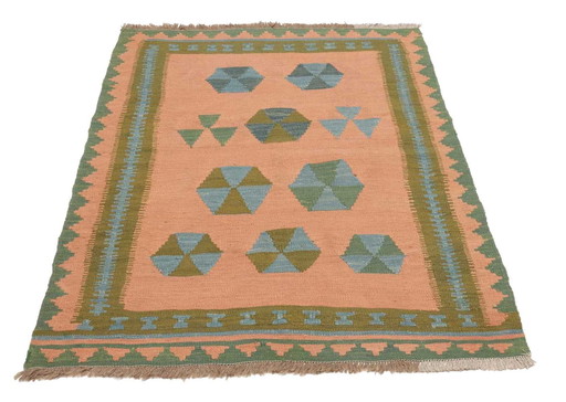 Kilim Fars Kashgaï -Tissé à la main-Utilisé 145 X 103 cm No. 448901