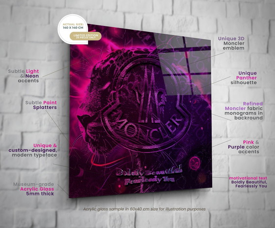 Image 1 of Aurora Instinct X Moncler - 200X140Cm - Edition limitée (Ori, 1983)