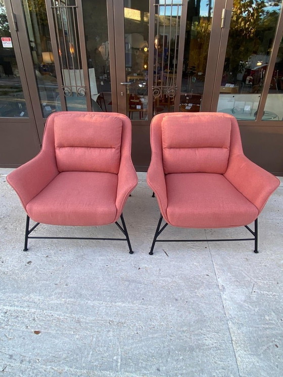 Image 1 of Cambres Design Paire de Fauteuils ' Sadira Chair ' Edition Teulat