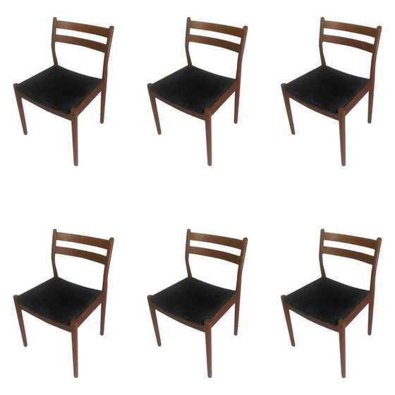 Image 1 of Ensemble de 6 chaises de salle à manger Poul Volther