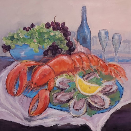 Chuchotements d'amour avec des fruits de mer