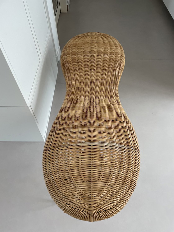 Image 1 of Banc en rotin Ikea Peanut/Peanut