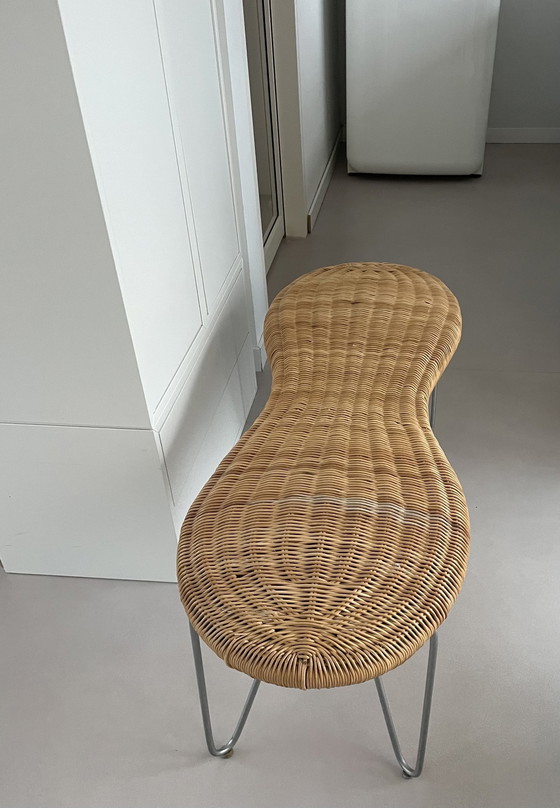 Image 1 of Banc en rotin Ikea Peanut/Peanut