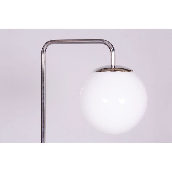 Image 1 of Lampadaire vintage en acier chromé et verre par Hynek Gottwald, Tchécoslovaquie