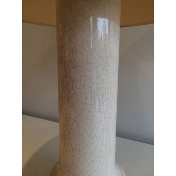 Image 1 of Paire de lampes françaises en céramique beige, 1970