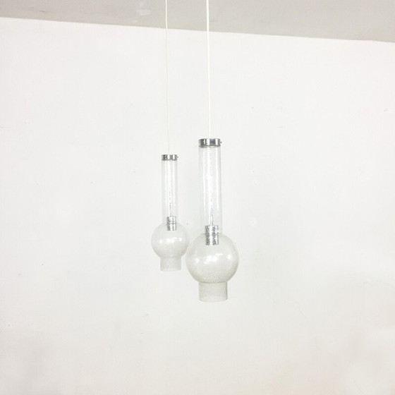 Image 1 of Paire de suspensions en verre soufflé, Allemagne 1970