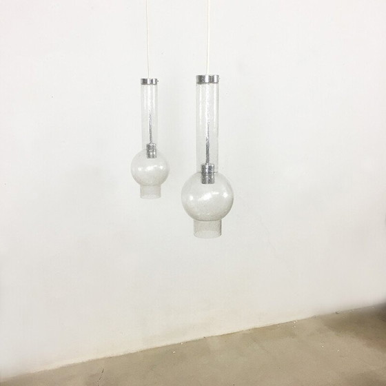 Image 1 of Paire de suspensions en verre soufflé, Allemagne 1970