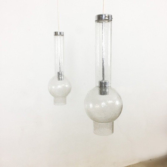 Image 1 of Paire de suspensions en verre soufflé, Allemagne 1970