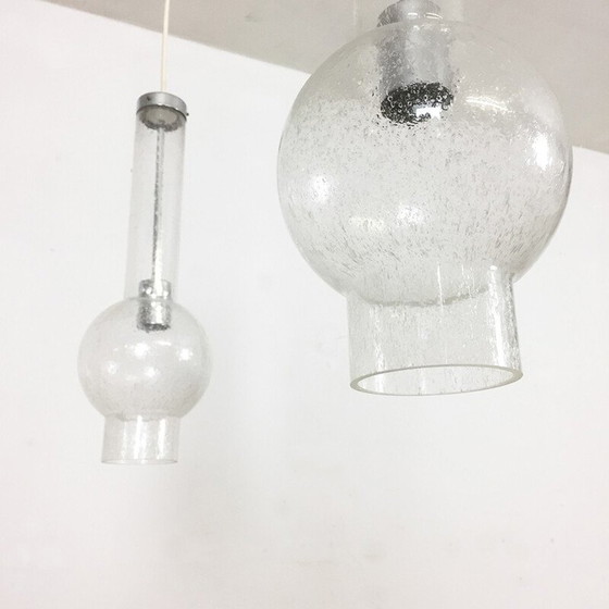Image 1 of Paire de suspensions en verre soufflé, Allemagne 1970