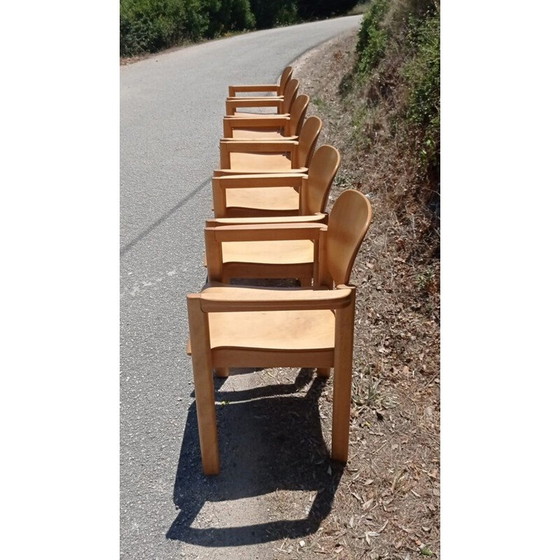 Image 1 of Paire de fauteuils vintage en chêne, Suisse