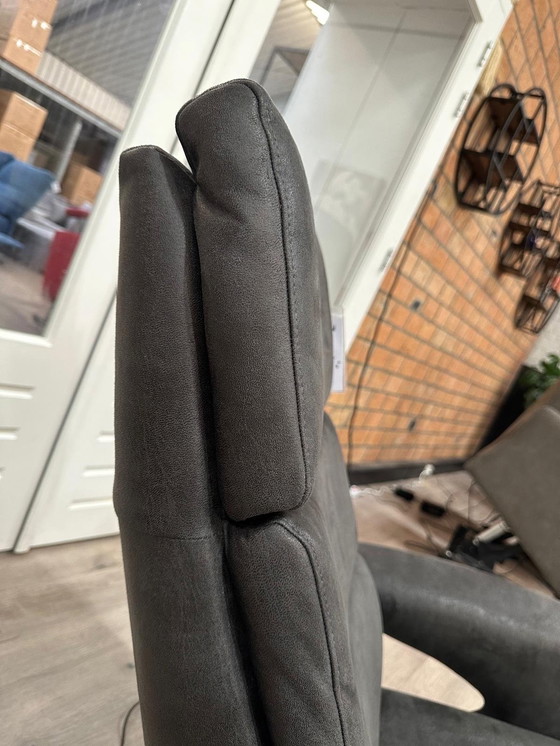 Image 1 of Hjort Kundsen Microleather Anthracite Fauteuil relax