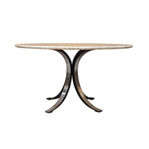Table de salle à manger vintage en marbre modèle T69 par Osvaldo Borsani pour Tecno, Italie 1963