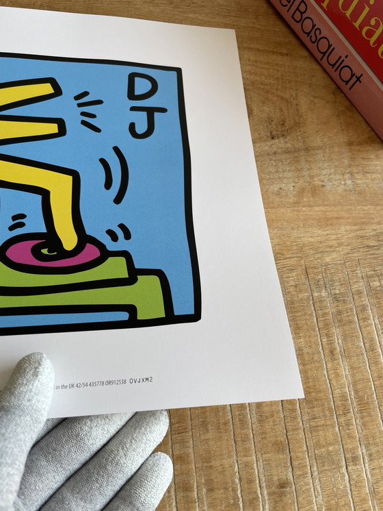 Image 1 of Keith Haring (1958-1990), Untitled (Dj) 1983, Licensed By Artestar Ny, Printed In U.K.