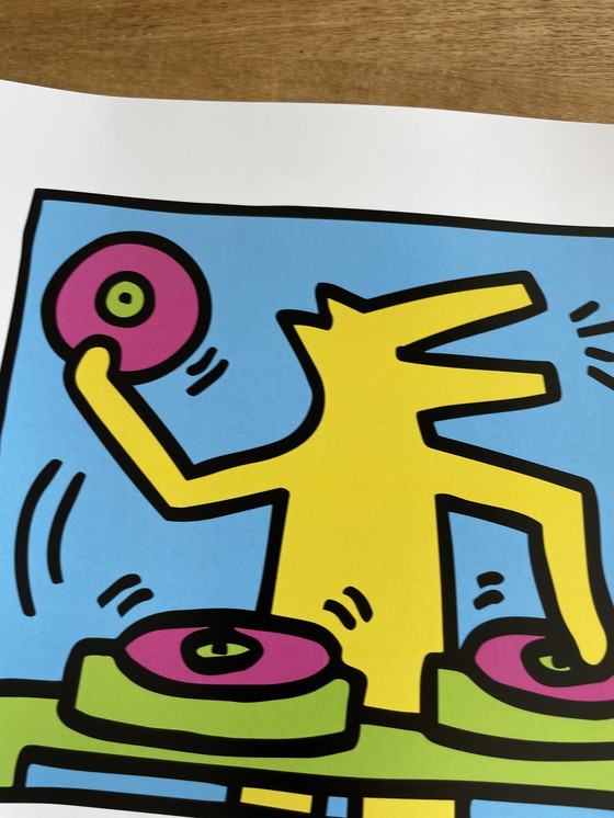 Image 1 of Keith Haring (1958-1990), Untitled (Dj) 1983, Licensed By Artestar Ny, Printed In U.K.