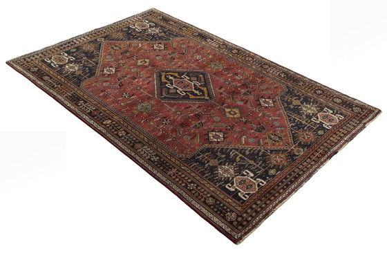 Image 1 of 254 X 165 cm Tapis nomade Ghashghaï en laine noué à la main