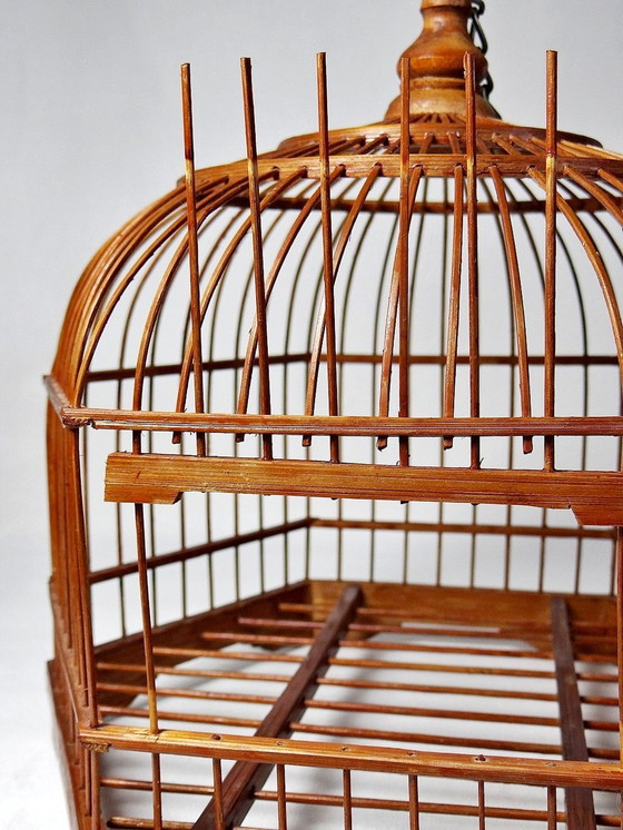 Image 1 of Cage À Oiseaux Décorative Chinoise Bambou