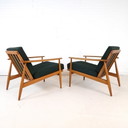 2X Fauteuil Vintage Design Danois