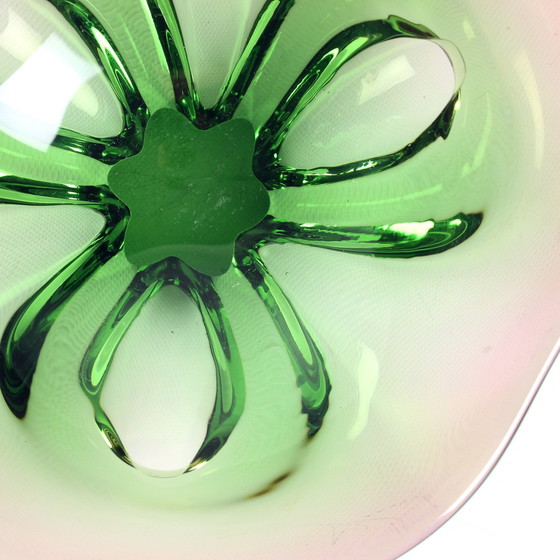 Image 1 of Bol en verre d'art vintage par Frantisel Zemek pour la verrerie Mstisov, Tchécoslovaquie 1960S