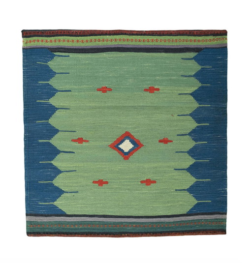 Kilim Fars en laine tissé à la main - 101 X 98 cm - Nouveau