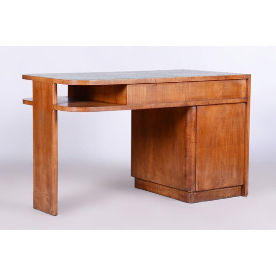 Image 1 of Bureau vintage Art Déco en cerisier par J. Halabala pour Up Zavody, Tchécoslovaquie 1930