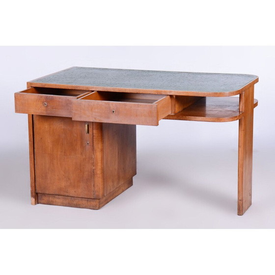 Image 1 of Bureau vintage Art Déco en cerisier par J. Halabala pour Up Zavody, Tchécoslovaquie 1930