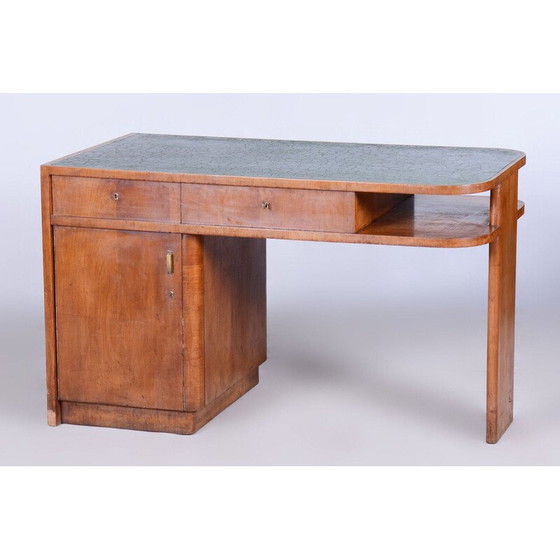 Image 1 of Bureau vintage Art Déco en cerisier par J. Halabala pour Up Zavody, Tchécoslovaquie 1930